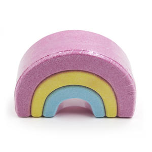 Bombas de Baño Efervescentes Coloridas con Forma Creativa de Arcoíris, Sales de Baño Naturales Puras Hechas a Mano de Marca Privada, Gran Venta - Product Image 4