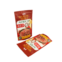 Sacs d'emballage en plastique Doypack imprimés sur mesure pour aliments 500g 1kg Sacs d'emballage pour riz réutilisables Sac en mylar à fermeture éclair Emballage en plastique Sacs pour riz