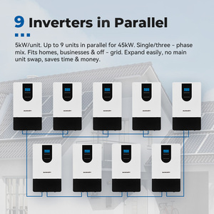 ระบบไฮบริดโซลาร์เซลล์ 5 กิโลวัตต์ 48 โวลต์ แบบออฟกริด OEM สำหรับระบบกักเก็บพลังงานภายในบ้าน - Product Image 3