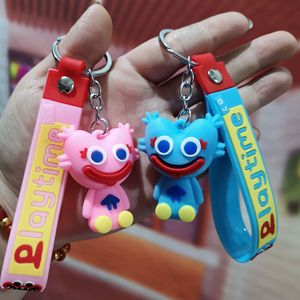 Venta al por mayor personalizado 3D PVC llavero de goma suave silicona llaveros dibujos animados Anime Poppy Playtime llavero Accesorios - Product Image 3