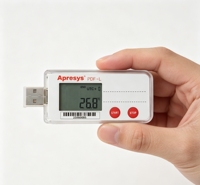 Registrador de Datos de Temperatura LCD de Un Solo Uso, Modelo PDF-L, Registrador de Temperatura Médico, Grabación Silenciosa, Datos Nunca Perdidos