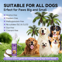 Kit de nettoyage portable pour pattes de chien et chat, élimination de la boue et des odeurs, formule naturelle équilibrée en pH, sans rinçage, en silicone souple, pour les voyages