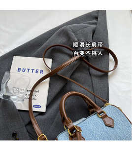 Sac à bandoulière en jean rétro pour femme, nouvelle collection 2026, sac à main décontracté et polyvalent pour le quotidien - Product Image 5