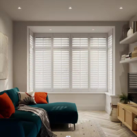 Volets Horizontaux Modernes en PVC de Haute Qualité avec Ventilation pour Hôtels, Origine Chine