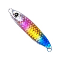 Leurre de jigging métallique haute densité personnalisé avec finition laser or rose, design à coulée rapide pour la pêche au maquereau, au bar, en rivière et en lac
