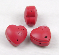 Mini enregistreur vocal, gros bouton poussoir, enregistreur sonore en forme de cœur, module sonore pour peluches
