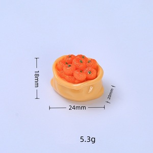 Accesorios de Resina para Paisajes en Miniatura, Simulación 3D de Frutas y Verduras, Adornos con Parte Trasera Plana, Figuras Hechas a Mano para Manualidades - Product Image 5
