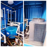 Vente directe d'usine piscine conteneur portable extérieure de taille personnalisée avec pont en verre visible nouveau design pour usage domestique