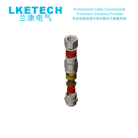 LKETECH E1W/M20 M20-M63 Presse-étoupe industriel en laiton blindé à double étanchéité IP67 étanche, filetage M/NPT pour alimentation