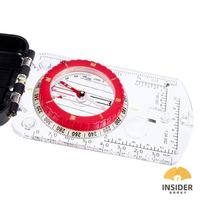 Boussole à déclinaison réglable avec <span class=keywords><strong>clinomètre</strong></span> à lumière LED et miroir de visée pour la randonnée et le camping - Product Image 5