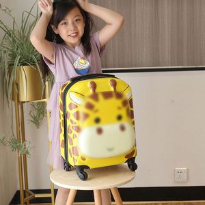 BSCI Factory 3D Kids Carry on 18" Luggage for Children Rolling <b>Suitcase</b> With 4 Spinner Wheels Hardshell Case for <b>Toddler</b> to - Product Image 2
