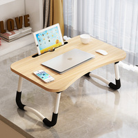 Table d'ordinateur portable pliable en métal et bois personnalisable, support de lecture réglable et portable, bureau d'ordinateur