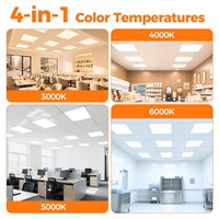 Panneau lumineux LED plat 2x2FT 30W 40W 50W et 4CCT sélectionnables, vente chaude en usine aux États-Unis