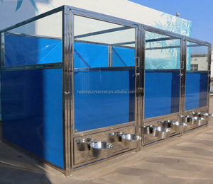 Fabriek Op Maat Gemaakte Hondenkennel Loopt 304 Roestvrijstalen Gehard Glas Hondenboarding Kennels Met Hdpe-Panelen Volledige Kraam Kennels - Product Image 4