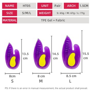 Plantillas de Gel para Zapatos, Accesorio para Calzado, Amortiguadoras de Impactos, Almohadillas de Gel para Mayor Comodidad - Product Image 2