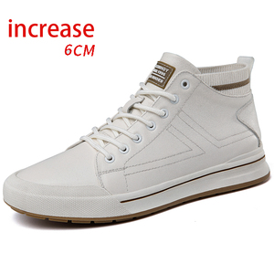 รองเท้าหนังแท้ระบายอากาศได้ดี ทรงกลางข้อเท้า  แบบเพิ่มความสูง  สำหรับผู้ชาย สไตล์อังกฤษ  ทันสมัย พื้นนุ่ม  ใส่ได้ทุกฤดู - Product Image 1