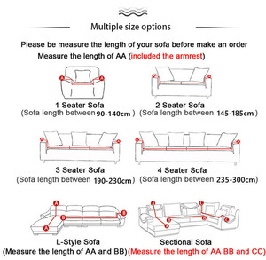 Funda de Sofá Elástica Moderna, Lisa, en Forma de I, de Tela, Económica, para Sala de Estar, de Poliéster, Impermeable - Product Image 4