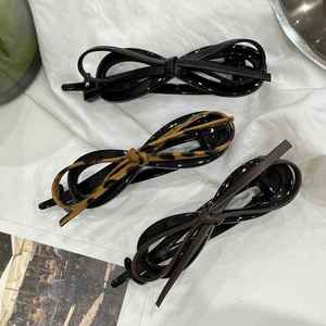 คลิปหนีบผมรูปเสือดาวสุดหรูสำหรับผู้หญิงคลิปบิดหนังแท้ - Product Image 3