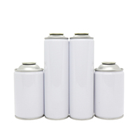 Bouteilles aérosols vides de remplacement, laquées mat, pour adhésifs et mastics, en fer blanc rechargeable, avec bouchon à vis et bouchon couronne, pour produits chimiques