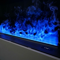 Cheminée électrique encastrée à vapeur d'eau avec effet de flamme LED 3D personnalisable, haute qualité, pour hôtels et maisons, vente en gros
