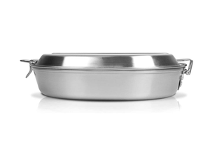 US 133 G.I. Style Mess Kit Mess Tin with Frying Pan Plate and <b>Compartment</b> Lid <b>Lunch</b> <b>Box</b> Food Plate and Pot Multi Function - Product Image 5