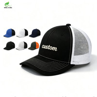 Gorra Trucker Richardson 112 Personalizada con Bordado Wins Flying, Gorra de Malla Lisa con Cierre a Presión, Gorra de Béisbol, Gorra Deportiva, Gorra de Golf