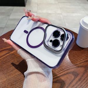 Funda para iPhone 17 Pro Max, transparente, con soporte magnético para lentes, película protectora para lentes, funda completa anticaídas - Product Image 5