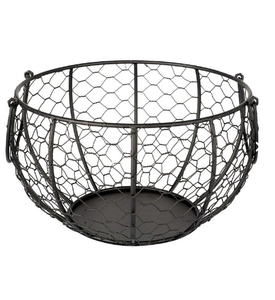 Cesta de alambre de huevo de Metal de diseño hecho a mano, cesta de alambre de huevo rentable, cesta de alambre de hierro decorativa para Cocina - Product Image 6