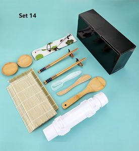 Kit de fabricación de <span class=keywords><strong>sushi</strong></span> para <span class=keywords><strong>principiantes</strong></span>, juego de herramientas simples para hacer <span class=keywords><strong>sushi</strong></span> en casa, kit de rodillos de <span class=keywords><strong>sushi</strong></span> 22 en 1 - Product Image 1