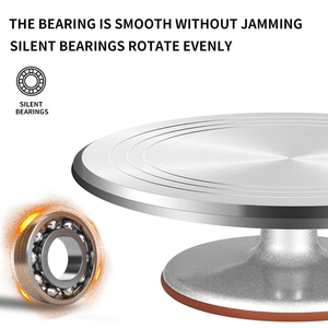 12 \ "giradischi rotondi giradischi in acciaio inox strumento di decorazione rotante flessibile con scatola di imballaggio altre <span class=keywords><strong>teglie</strong></span> da forno - Product Image 4