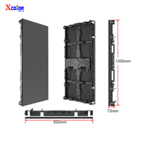 Écran LED d'extérieur série F 500*1000mm P1.56-P4.81 pour scène, événement, concert, publicité, mur vidéo