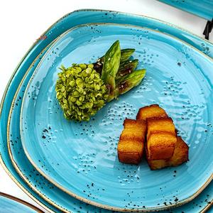 Ensembles de vaisselle en porcelaine de style nordique espagnol sans bords cassés, logo personnalisé, assiette en céramique de restaurant pour hôtel en stock - Product Image 5