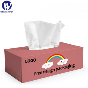 Mouchoirs en boîte OEM Logo personnalisé <span class=keywords><strong>Service</strong></span> de carton Mouchoirs souples pop-up Commande en gros pour les besoins commerciaux de marque privée - Product Image 3