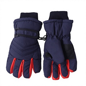 Winter Warm Adult Snowboard Waterproof Polyester Mittens & <b>Gloves</b> with Touch Screen and Hook and Loop Closure for Men Women - Product Image 3