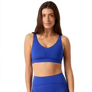 Soutien-gorge de sport pour femme, haute élasticité, respirant, avec soutien dorsal racerback, fermeture éclair frontale, grande taille, pour yoga et entraînement - Product Image 5