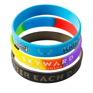 Pulsera de Silicona Personalizada con Logotipo, Rellena de Tinta Inyectada, para Regalos Promocionales - Product Image 4