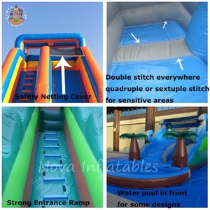 Toboggan aquatique gonflable en PVC de haute qualité pour parc sportif et parc de trampoline - Product Image 3