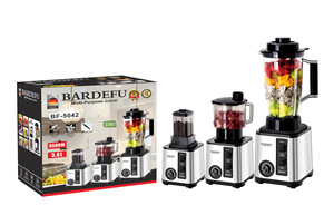 Mélangeur presse-agrumes commercial 1500W, pichet en acier inoxydable robuste de 2,5 L pour restaurant hôtel, haute vitesse, certifié CE - Product Image 3
