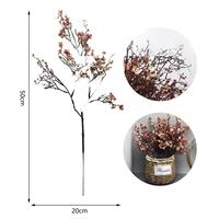 Branche artificielle moderne de 50 cm de fleurs de cerisier et de pêcher, décoration d'intérieur réaliste couleur chair, branche séchée, fleur de thé