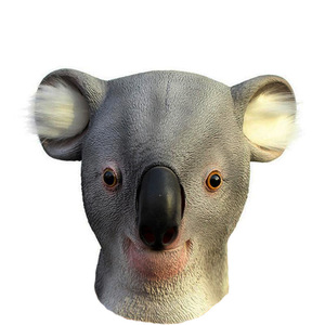 Máscara de Látex de Cabeza de Animal para Halloween y Navidad, Máscara Facial Completa de Kola, Terrorífica, con Pelo Rojo, Payaso Malvado, Espíritu Sangriento, Fantasma - Product Image 3