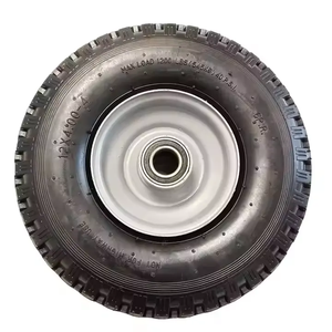 Roue pneumatique gonflable en caoutchouc 4.00-4 avec roulement à billes pour chariot à main, <span class=keywords><strong>tondeuse</strong></span> à gazon et épandeur - Product Image 3