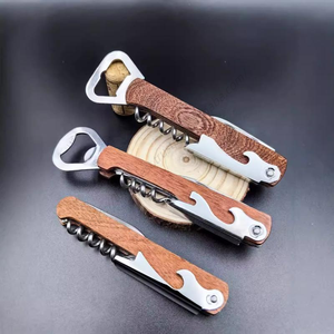 Abridor de Botellas de Vino Multifuncional de Madera Personalizado al por Mayor Syh1077 con Grabado Láser de Logotipo - Product Image 3