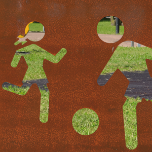 GNEE Tissu de clôture en acier Corten-Maille métallique durable pour les chantiers - Product Image 1