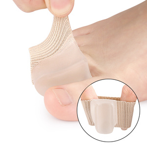 Séparateur d'orteils en silicone pour <span class=keywords><strong>hallux</strong></span> <span class=keywords><strong>valgus</strong></span> et petit orteil, manchon protecteur anti-adhérent pour la séparation des orteils superposés et courbés - Product Image 5