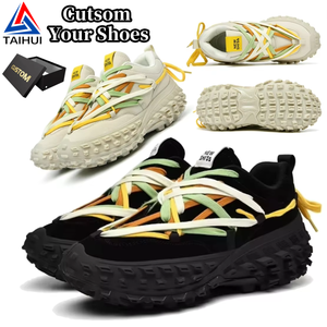 Sneaker Unisex Casual di Marca con Logo e Design da <span class=keywords><strong>Uomo</strong></span> Personalizzato, Scarpe da Corsa Sportive con Suola Spessa, Stile da Passeggio alla Moda con Battistrada a Pneumatico da <span class=keywords><strong>Uomo</strong></span> - Product Image 1