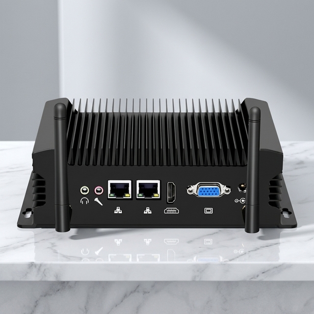 Rugged Computer Desktop Intel Core I3 6167U CPU Dual LAN Dual COM Dual Display DDR4 Embedded Industrial Fanless Mini PC