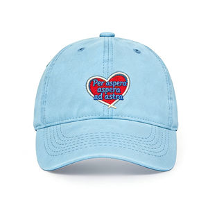 Gorra Clásica Ajustable Tipo Dad Hat con Algodón Suave Lavado – Gorra de Béisbol de 6 Paneles con Corazón Bordado para Uso Casual y Deportes al Aire Libre - Product Image 1