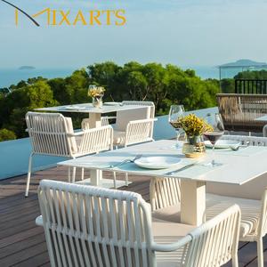 Sedia <span class=keywords><strong>da</strong></span> pranzo moderna in lega di alluminio nera leggera per esterni, poltrona <span class=keywords><strong>da</strong></span> giardino comoda, ecologica e impermeabile per parco - Product Image 2