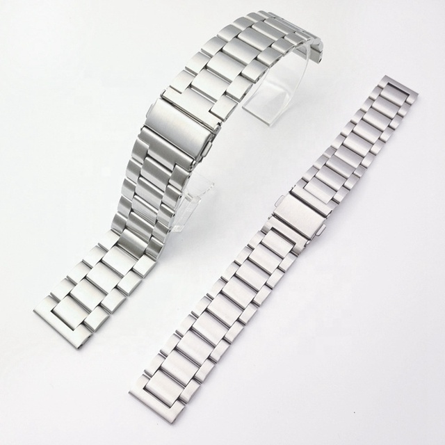 LAIHE High Quality 14/16/18/22/24mm Stainless Steel Buckle Luxury Fashion Replacement Smart Watch Strap Bands