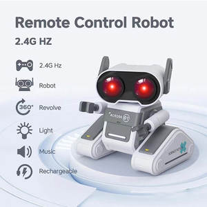 <span class=keywords><strong>Robot</strong></span> télécommandé RC, fonctionnement facile, boutons conviviaux pour les enfants, jouets robots pour les enfants de 10 ans - Product Image 3